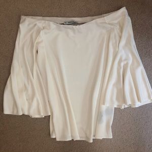 Zara Winter Off-the-Shoulder Knit Top